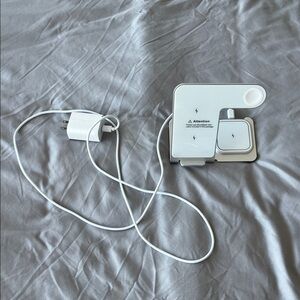 White Wireless Charging Station